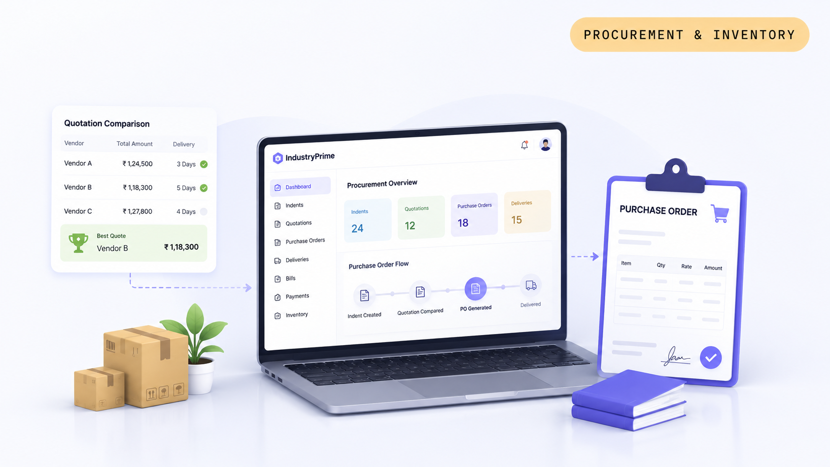 IndustryPrime procurement platform screenshot