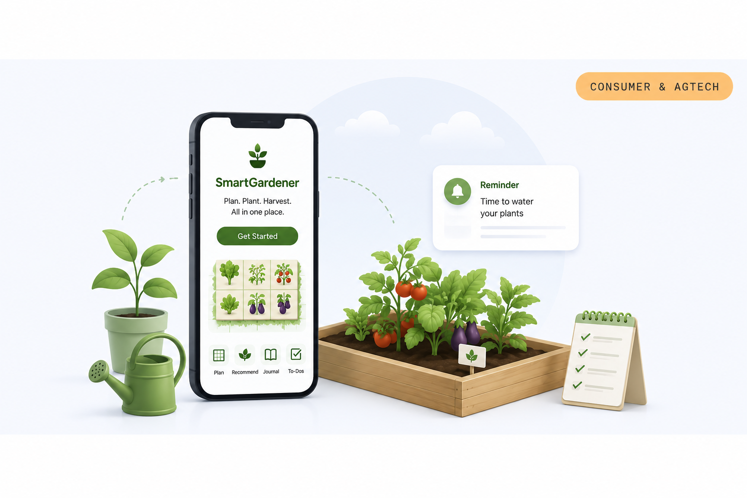 SmartGardener garden planner app screenshot
